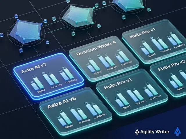 AI model selection interface showing six models with comparison metrics