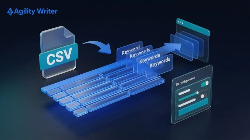 Streamline Bulk Content with CSV Keyword Uploads and Batch Settings